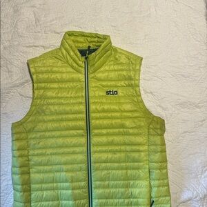 Stio Lime Green Quilted Vest